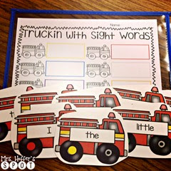 We are starting sight word centers this week. Draw a card and have to write the sight word.
