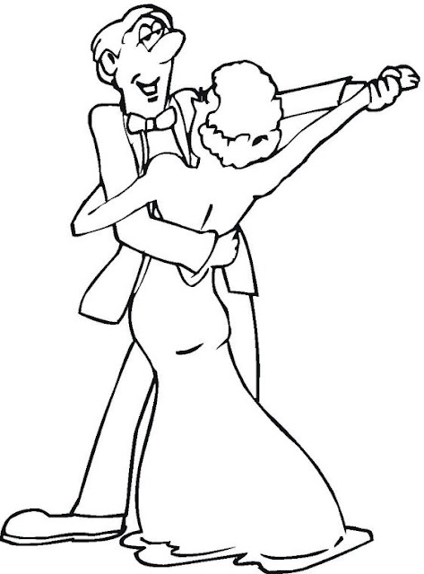 Colorear Dibujos De Parejas De Baile Colorear Dibujos De Parejas De Baile