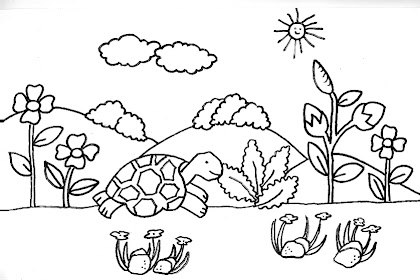 Imagenes De Paisajes Para Colorear Para Niños