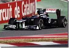 Maldonado nei test di Barcellona 2012