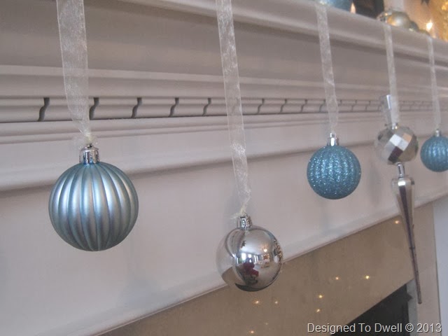 Ornaments Hanging from Mantel