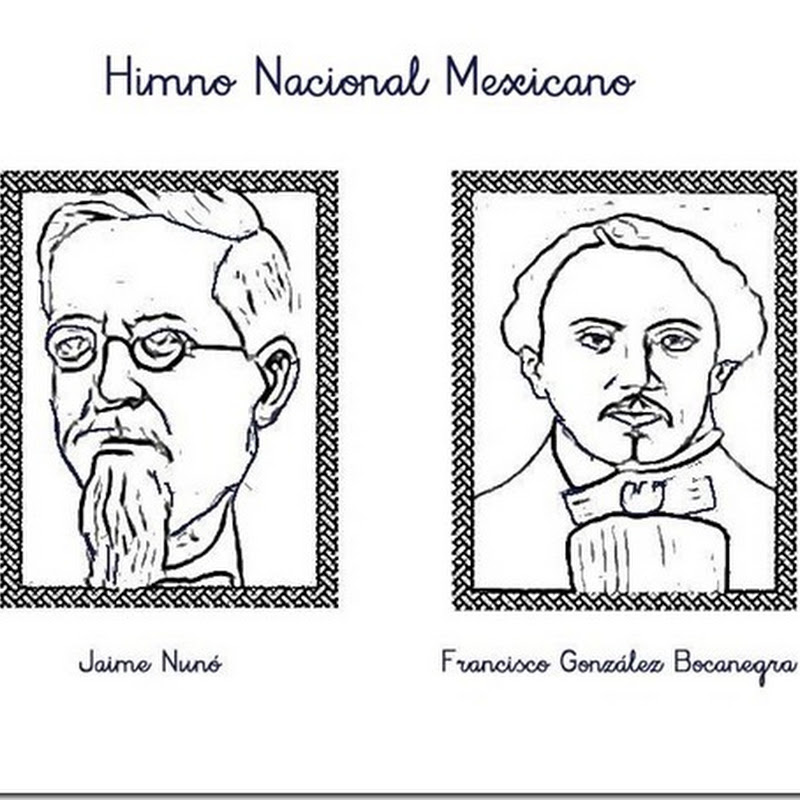 Colorear personajes del Himno Nacional mexicano