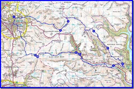 Our route - 40 km, 1400m ascent, 2 days