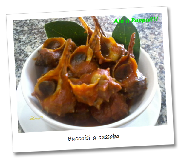 Fotografia del piatto tradizionale sardo Buccoisi a cassoba