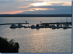 2765 Wisconsin US-2 East - Ashland - Best Western Hotel Chequamegon - sunset over Lake Superior  we can see from our room