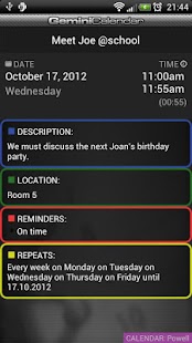 Gemini Calendar Unlock Key - screenshot thumbnail