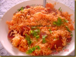 arroz com beterraba