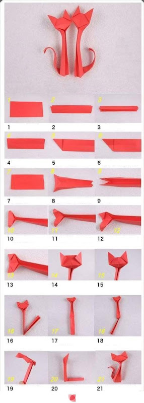 gatos origami