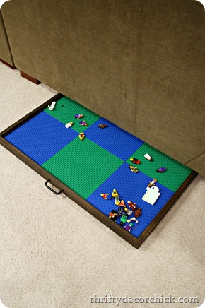 sliding Lego tray