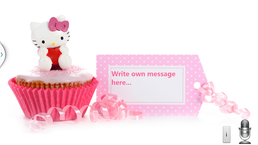 send Hello Kitty cakes + voice