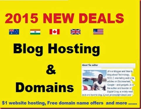 Blog hosting deals 2015