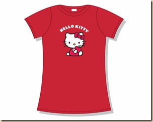 camiseta-chica-hello-kitty-manzana-roja