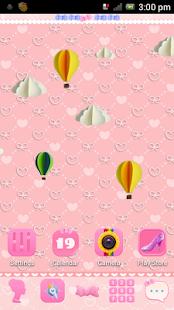 Pink Bowknot theme Go Launcher