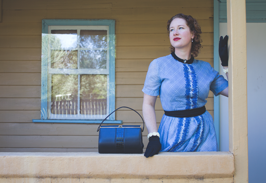 Blue Lolita 1950's vintage outfit post | Lavender & Twill