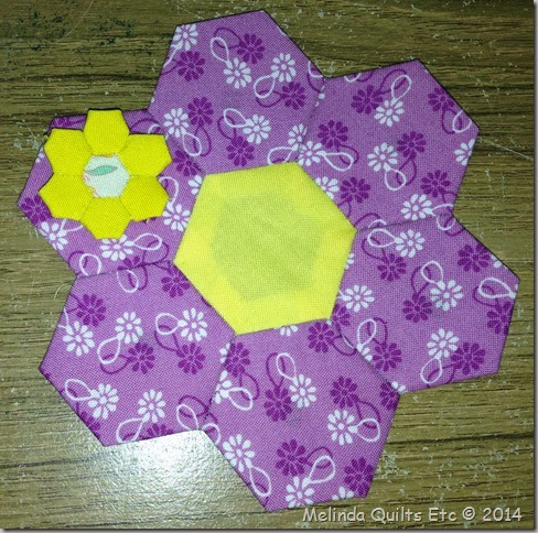 0114 One inch and quarter inch hexies