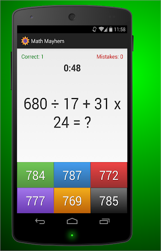 【免費教育App】Math Mayhem-APP點子