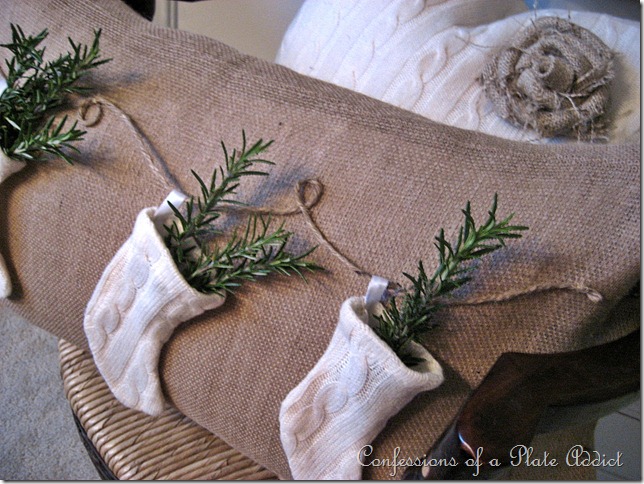 CONFESSIONS OF A PLATE ADDICT Pottery Barn Inspired Stocking Pillow 016