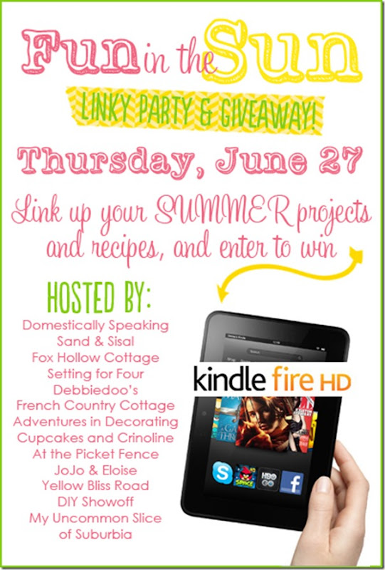 Fun in the sun summer linky party and giveaway