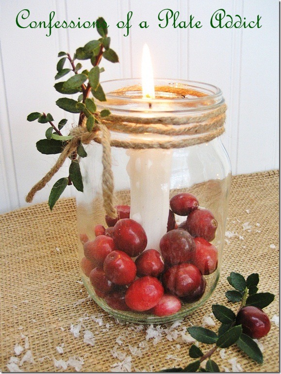 CONFESSIONS OF A PLATE ADDICT Mason Jar Christmas Candles