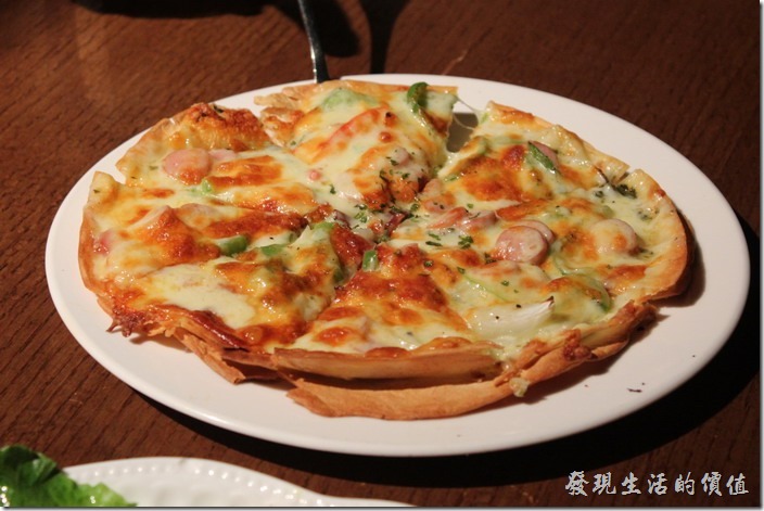 台北-美麗華金色三麥。生日套餐，德式香腸披薩。