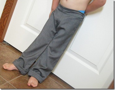 dress pants for pre school boy with cuffs and flat front waist (2)