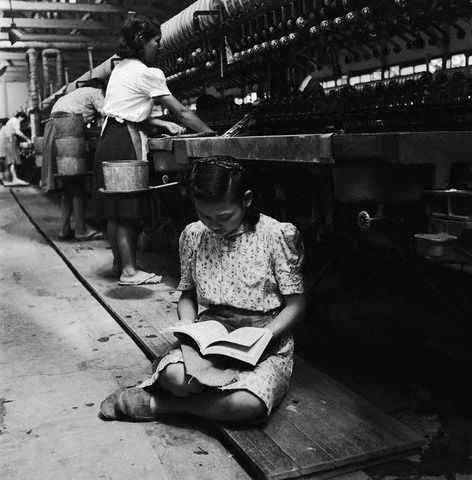 Horace Bristol [ Young Silk Worker Reading on a Break ] 1947.jpg