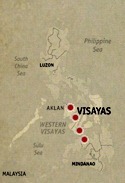 Location Map Visayas to Mindanao
