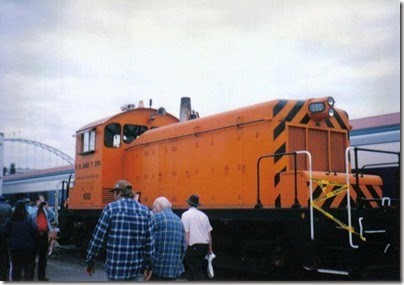 Portland Traction Company SW1 #100 at Union Station in Portland, Oregon on May 11, 1996