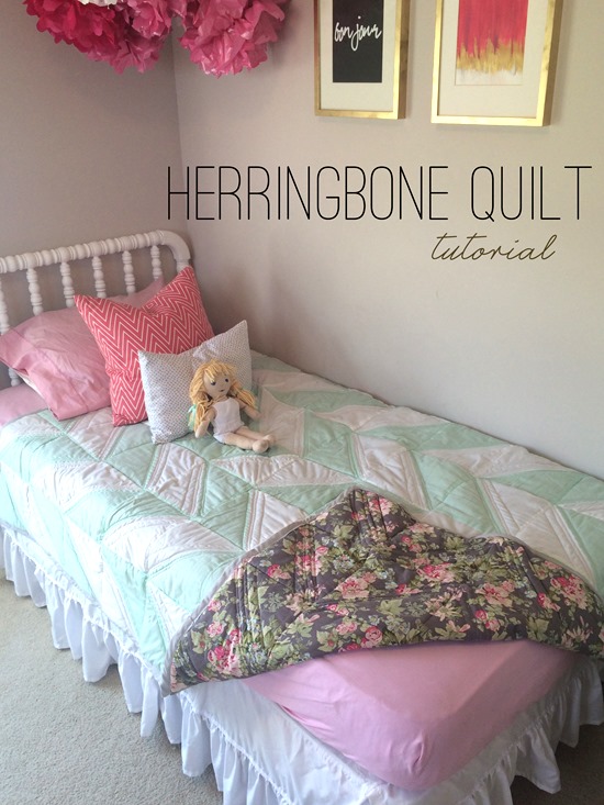 Herringbone Quilt Tutorial | Shan Made