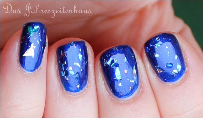 0 Blaue Flakies H&M Glitzerlack weiß 4