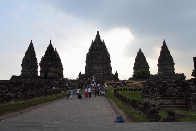 Entering the Prambanan Temple Complex of Indonesia
