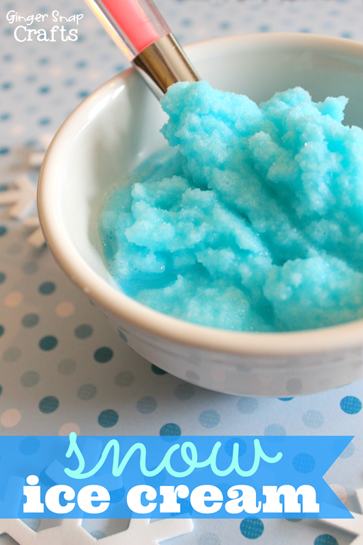 Snow Ice Cream Recipe at GingerSnapCrafts.com #snowday #gingersnapcrafts #icecream