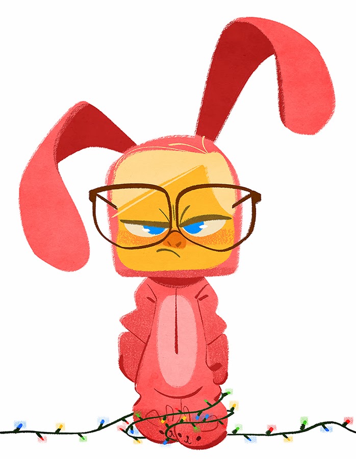 Christmas story movie cinema social Illustration character design, Christmas story movie, Character illustration