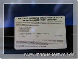Norton Key Card