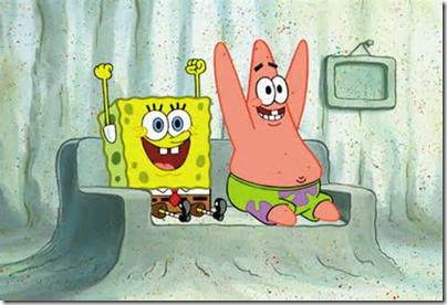 Spongebob and Patrick - Cheering