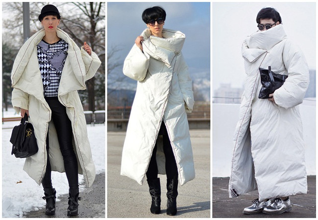 MMM for H&M 2012 AW cf, Fendi 2015 AW Oversize Down Jacket With Big Fur Collar