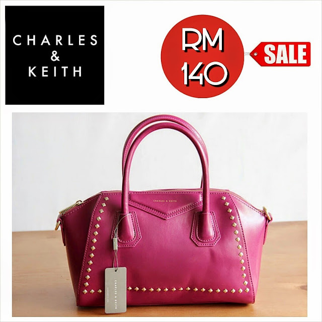 charles and keith purple bag