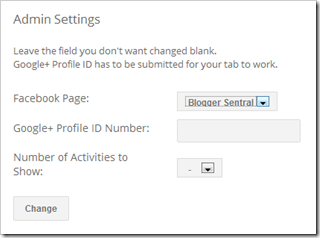 google+ tab for pages admin settings