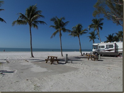 Red Coconuts Rv park on Fort Myers beach