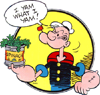 Popeye & his spinach