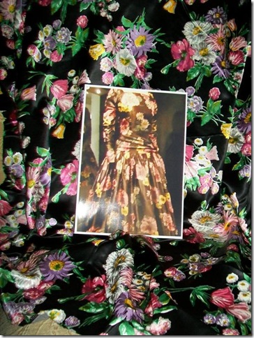 Grace Kelly Black Print Dress 3