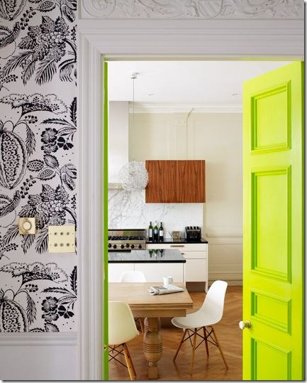 Neon Yellow Wall Paint Home Safe Colorful Painted Interior Doors