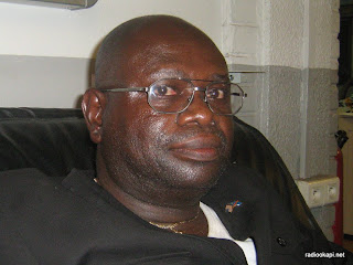 Gabriel Mokango à Radio Okapi, septembre 2010.