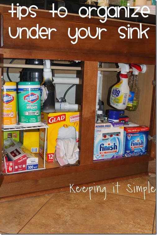 How to Organize Under Your Kitchen Sink