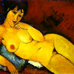 Modigliani, Nude on a Blue Cushion 1917