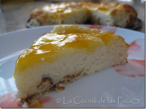 tarta de queso con confitura de melocotón (1)