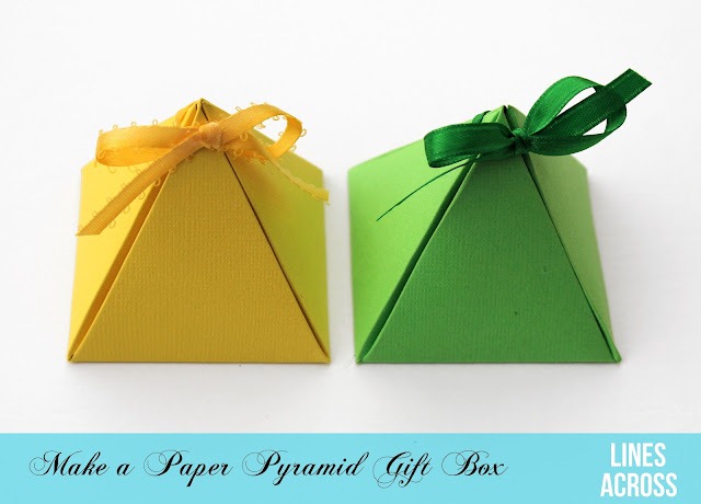50make a paper pyramid gift box