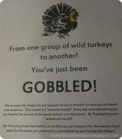gobble note