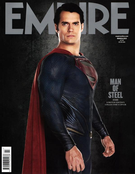 Henry Cavill as Superman on Empire March 2013 cover