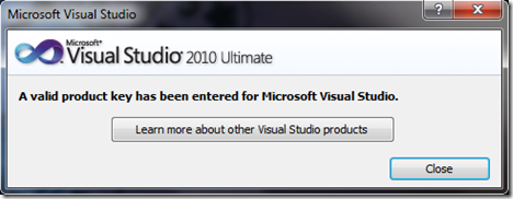 Cara Aktivasi Visual Studio 2010.11